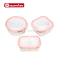 Oven Use Glass Food Containers with 2 Compartments